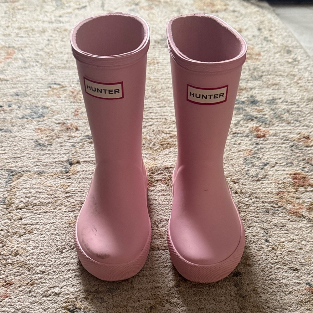 Hunter Blush Pink Waterproof Boots